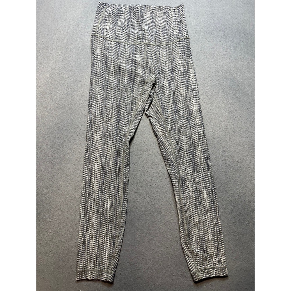 Lululemon Wunder Under Luxtreme 25" Power Arrow Jacquard Battleship Size 6- 145